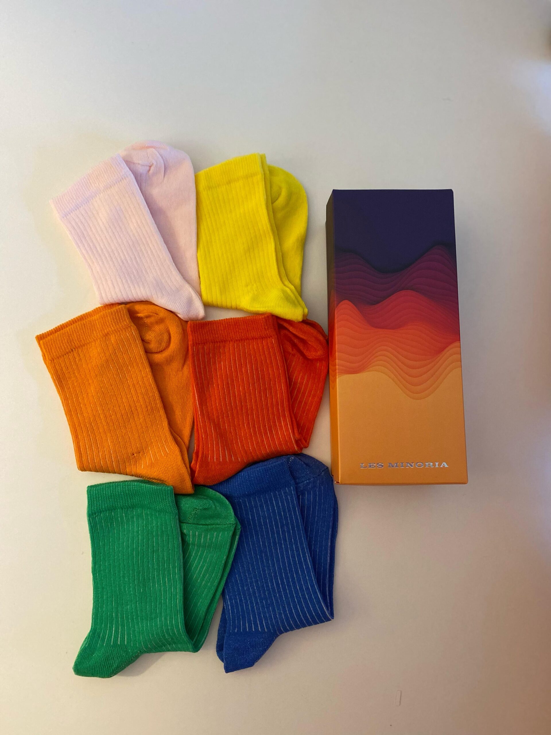 6-lı Düz Canlı Renkler Serisi Pamuklu Kadın Çorap – LES MINORIA